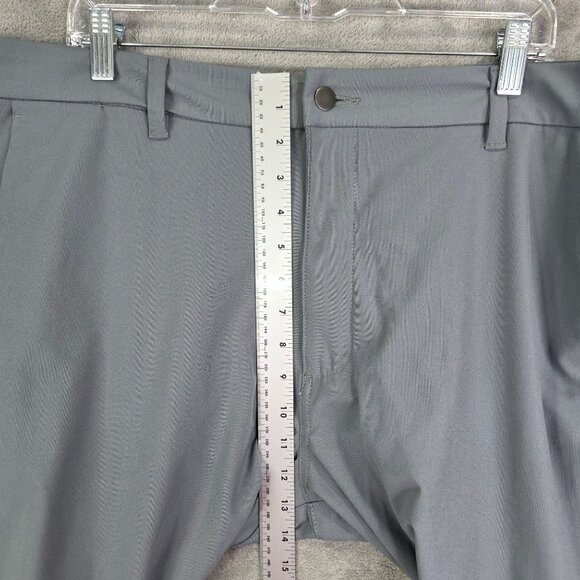 Mens Gray Members Mark Benton Performance Shorts Front 9" Inseam Flat Size 40 - Picture 6 of 10